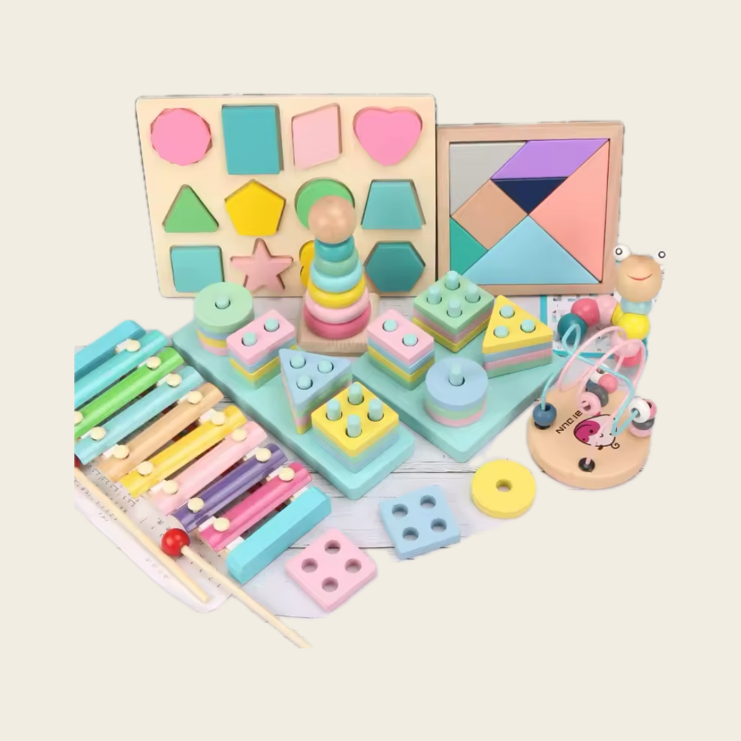 Montessori Wooden Blocks