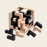 3D Wooden Puzzle IQ Toy – 54-Piece Cube Set