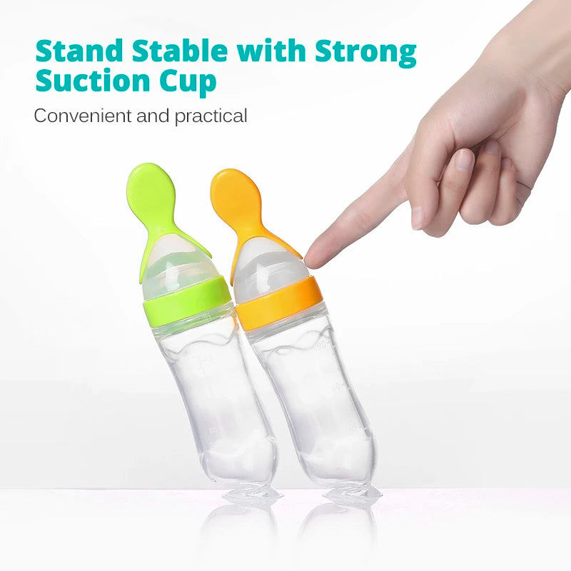 Silicone Squeeze Feeding Bottle