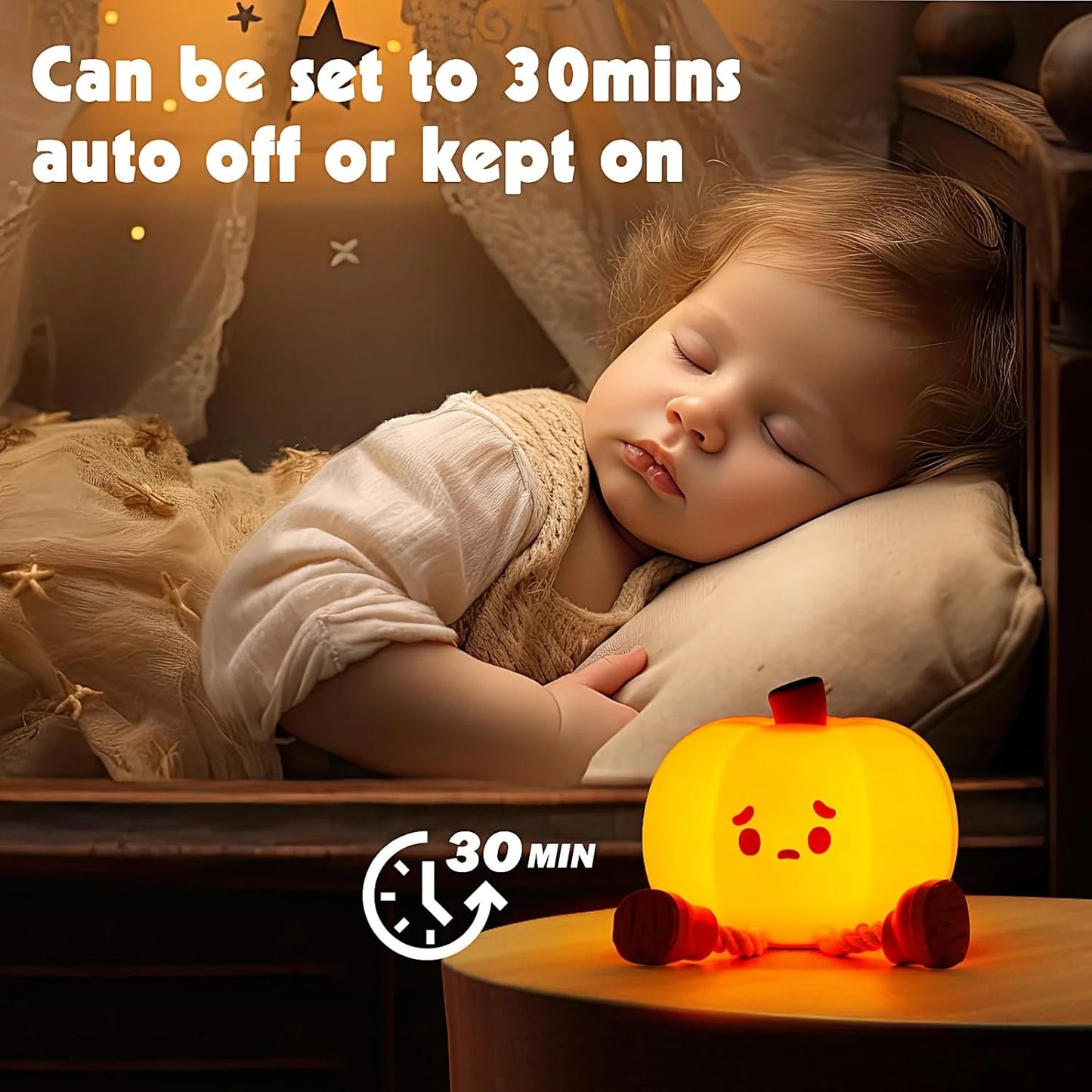 Halloween  Cute LED Pumpkin Lamp