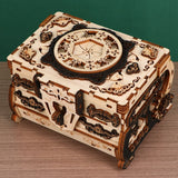 3D Wooden Puzzle Jewelry Box