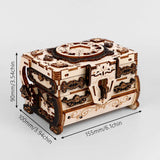 3D Wooden Puzzle Jewelry Box