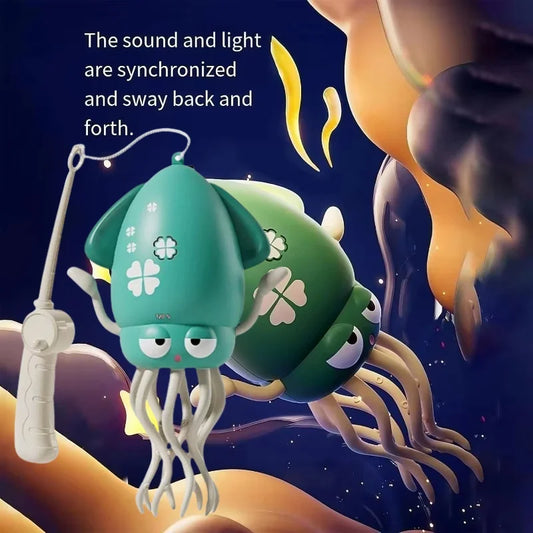 Dancing Octopus Toy with LED Lights Music Electric Crawling Octopus Stress Relief Gift Octopus Interactive Robotics Ornament