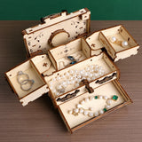 3D Wooden Puzzle Jewelry Box