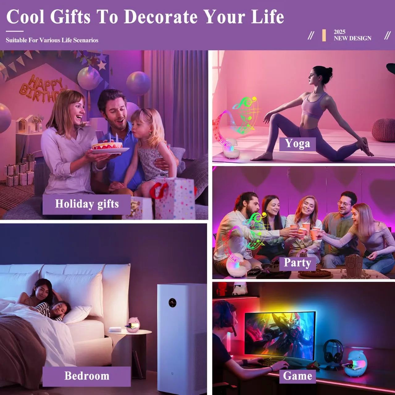 Dolphin RGB Night Light, Wireless Charger &  Bluetooth Speaker