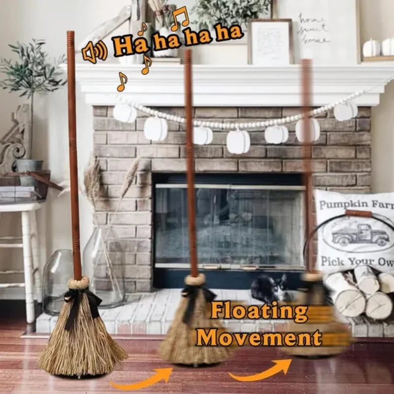 Halloween Floating Witch's Broom
