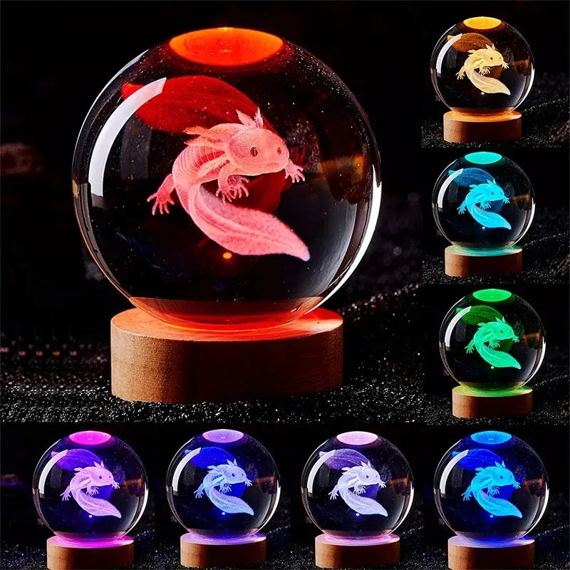 Axolotl night lamp