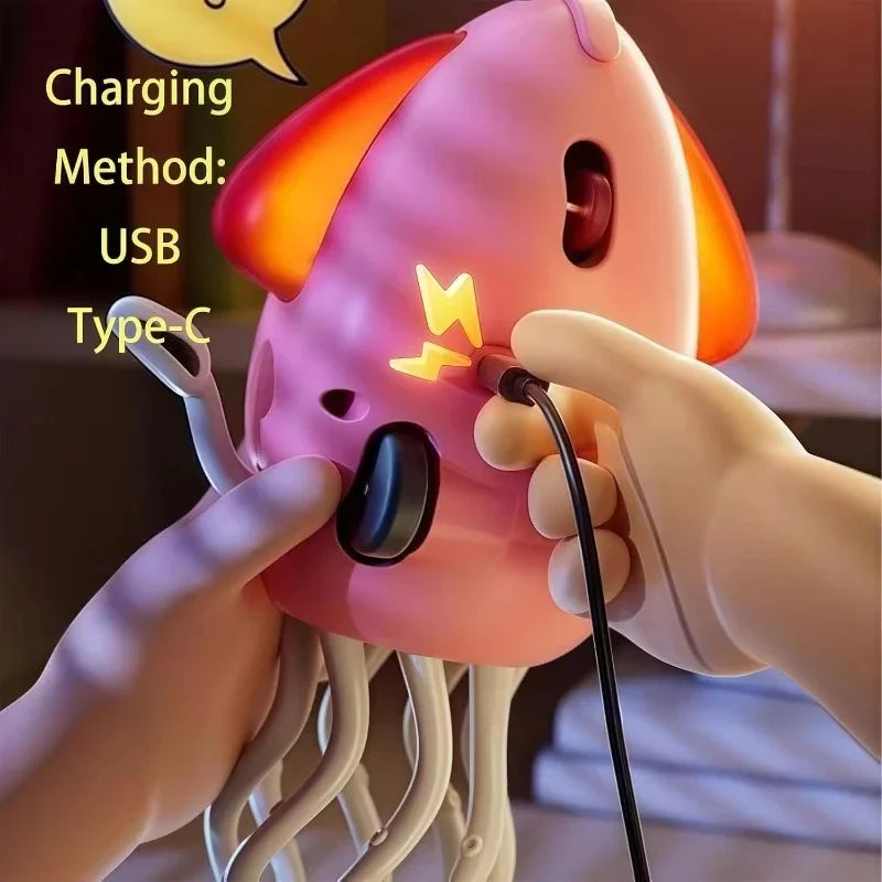 Dancing Octopus Toy with LED Lights Music Electric Crawling Octopus Stress Relief Gift Octopus Interactive Robotics Ornament