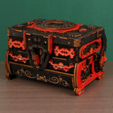 3D Wooden Puzzle Jewelry Box