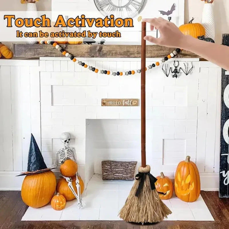 Halloween Floating Witch's Broom