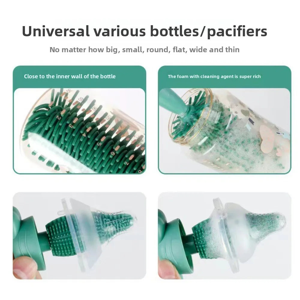 3 in 1 Silicone Baby Bottle Brush
