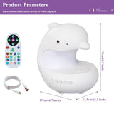 Dolphin RGB Night Light, Wireless Charger &  Bluetooth Speaker